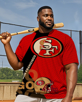 T-shirt à manches courtes pour homme 49ers grande taille